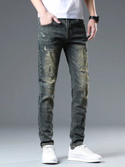 Men's Distressed Slim Fit Jeans - Jeans Junction Online