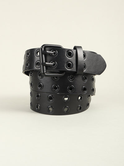 Grommet PU Leather Belt - Jeans Junction Online