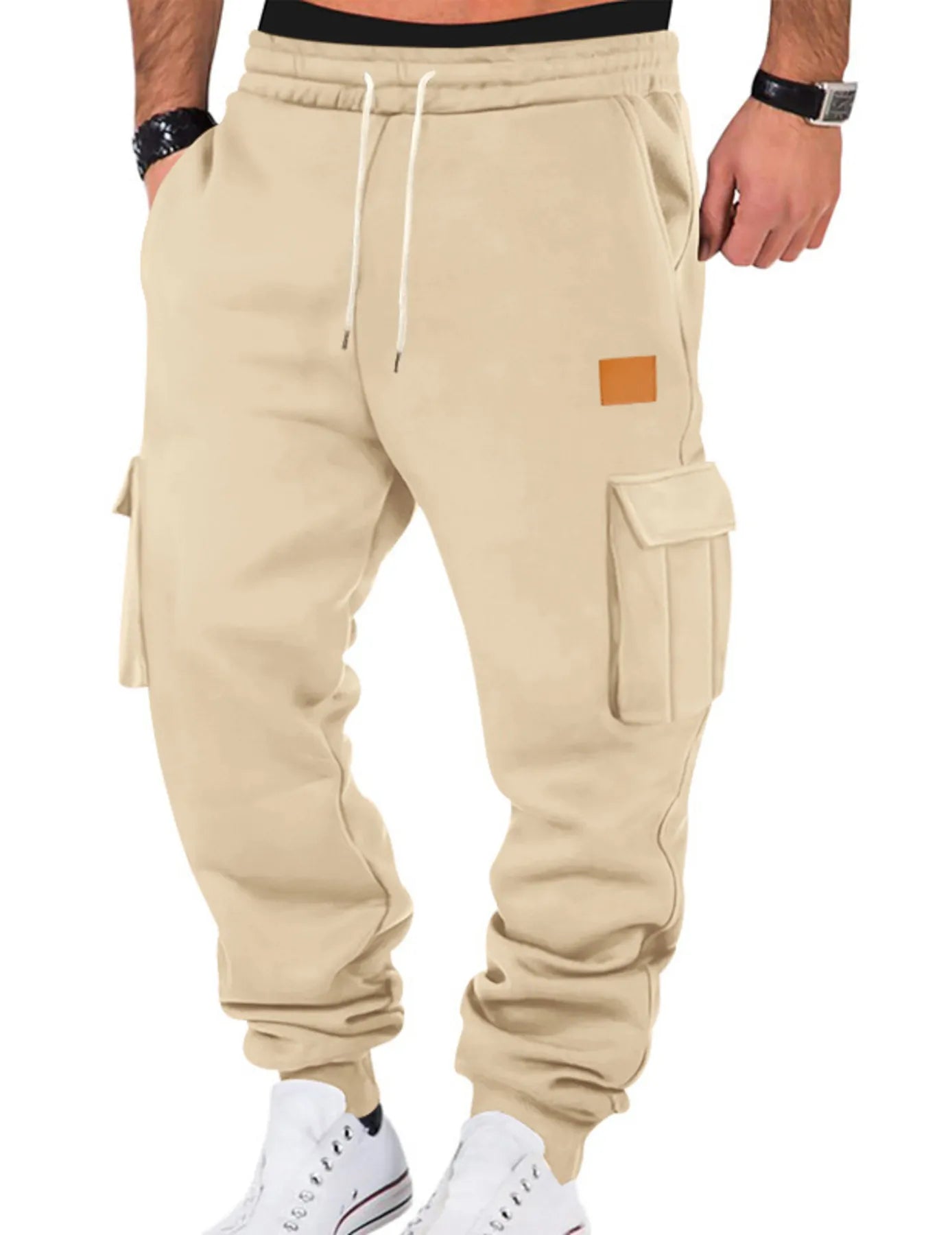 Men's Full Size Drawstring Cargo Jogger Pants Plus Size - Jeans Junction Online