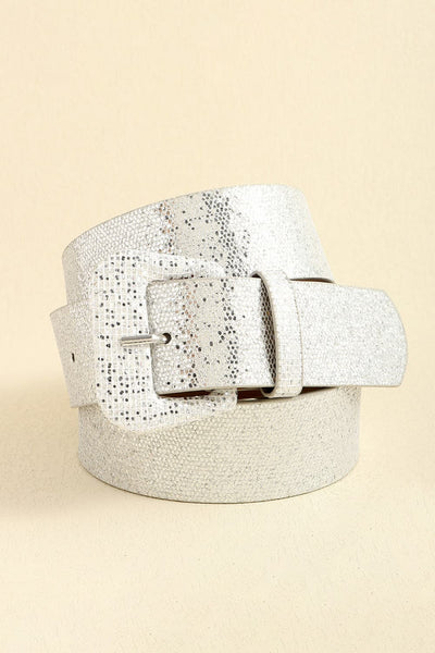 Glitter PU Leather Belt - Jeans Junction Online
