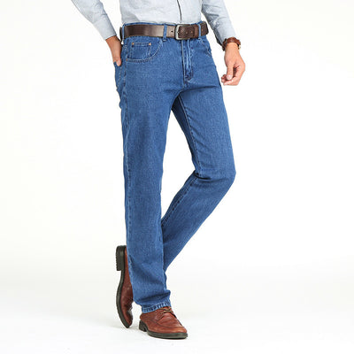 Men's Mid-rise Casual Slim Straight-leg Jeans - Jeans Junction Online