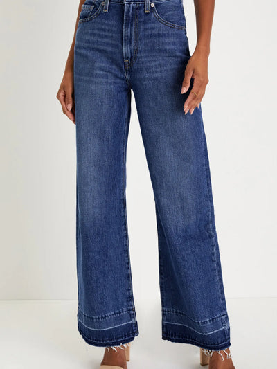 Raw Hem Unique Cuffs Straight High Rise Loose Jeans - Jeans Junction Online