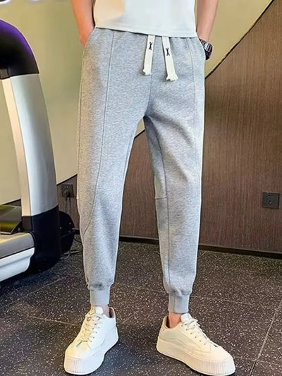 Men's Plus Size Drawstring Pocketed Joggers - Jeans Junction Online