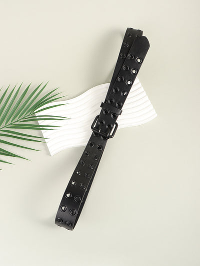 Grommet PU Leather Belt - Jeans Junction Online