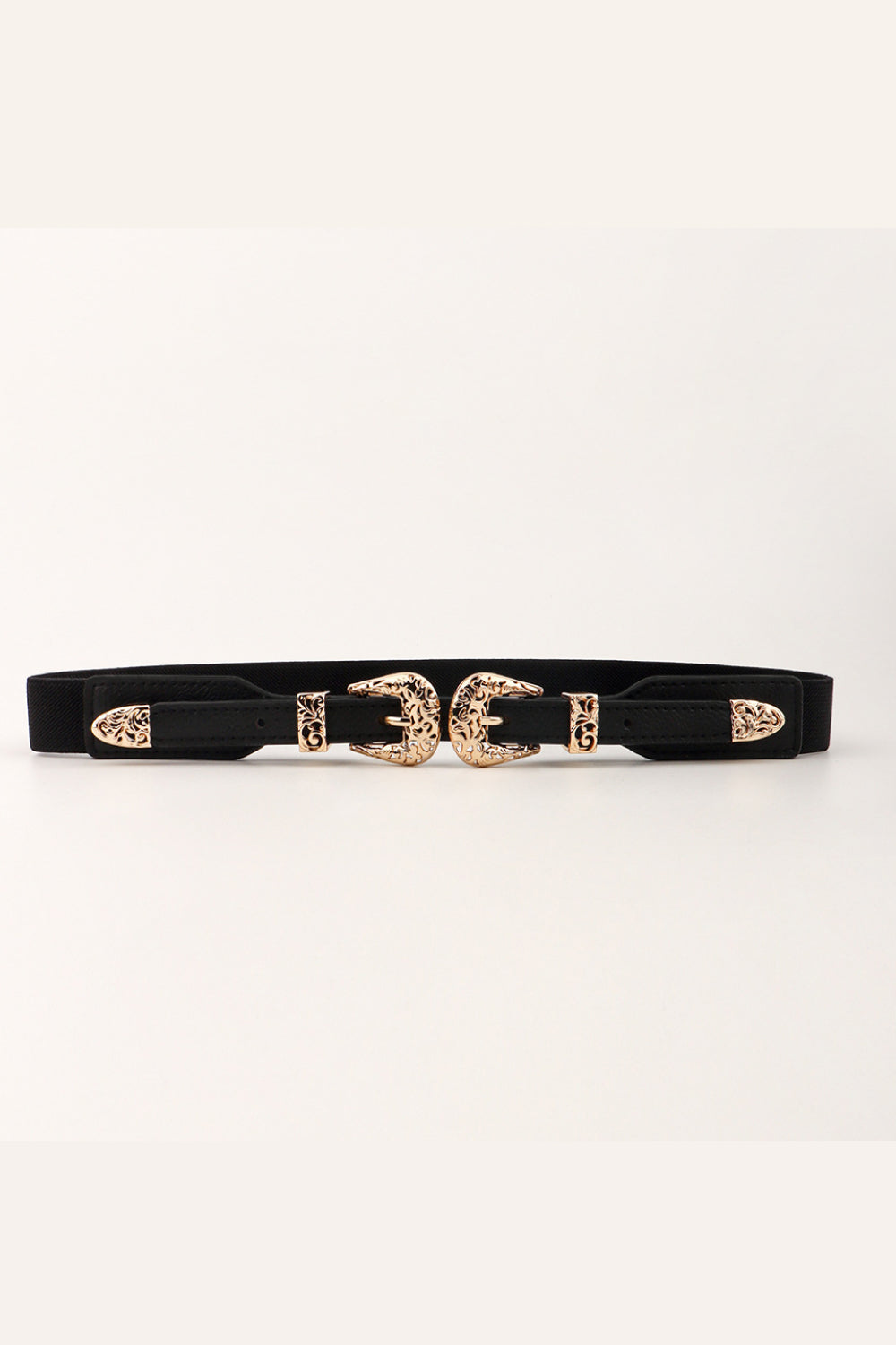 Double Buckle Elastic Belt - Jeans Junction Online