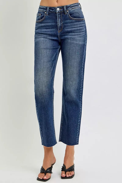 RISEN High Rise Slim Barrel Jeans - Jeans Junction Online