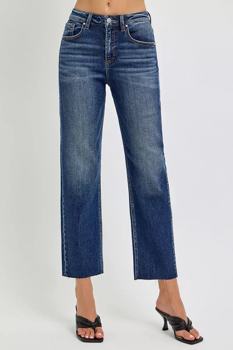 RISEN High Rise Slim Barrel Jeans - Jeans Junction Online 
