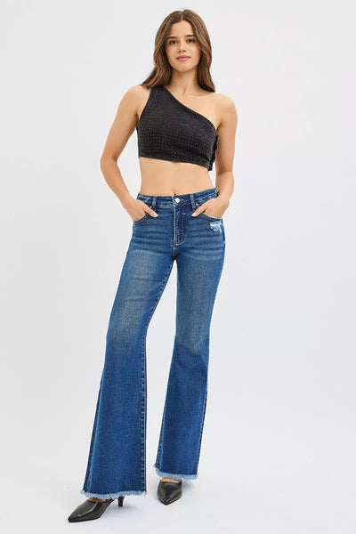 RISEN High Rise Flare Jeans - Jeans Junction Online
