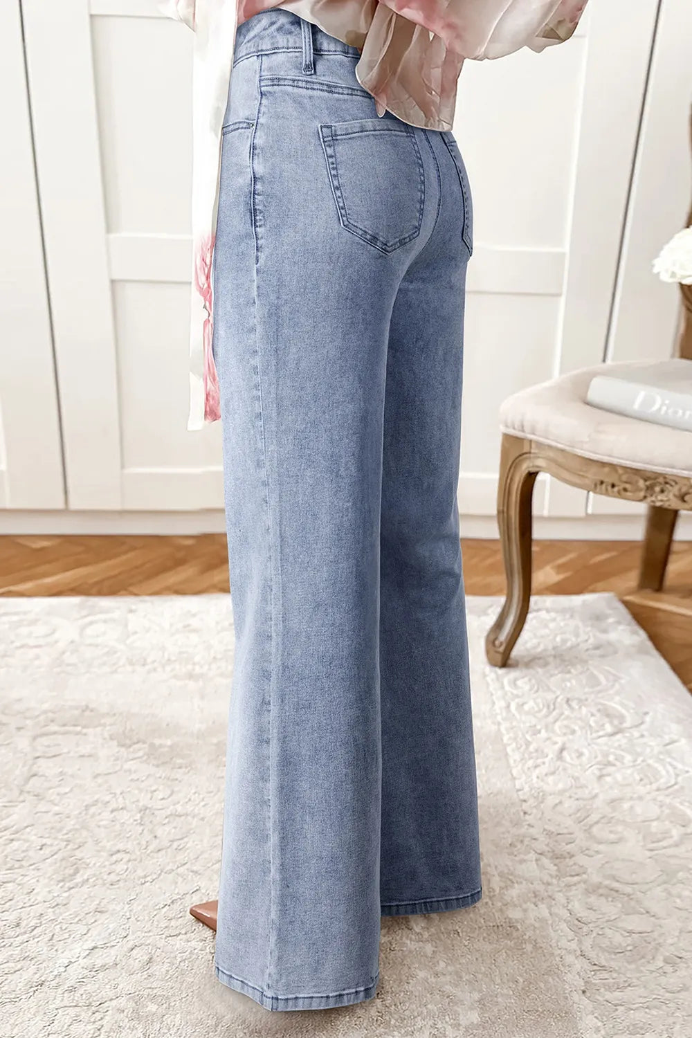 High-Waisted Wide Leg Flare Jeans - Jeans Junction Online
