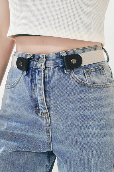 PU Elastic Snap Closure Belt - Jeans Junction Online