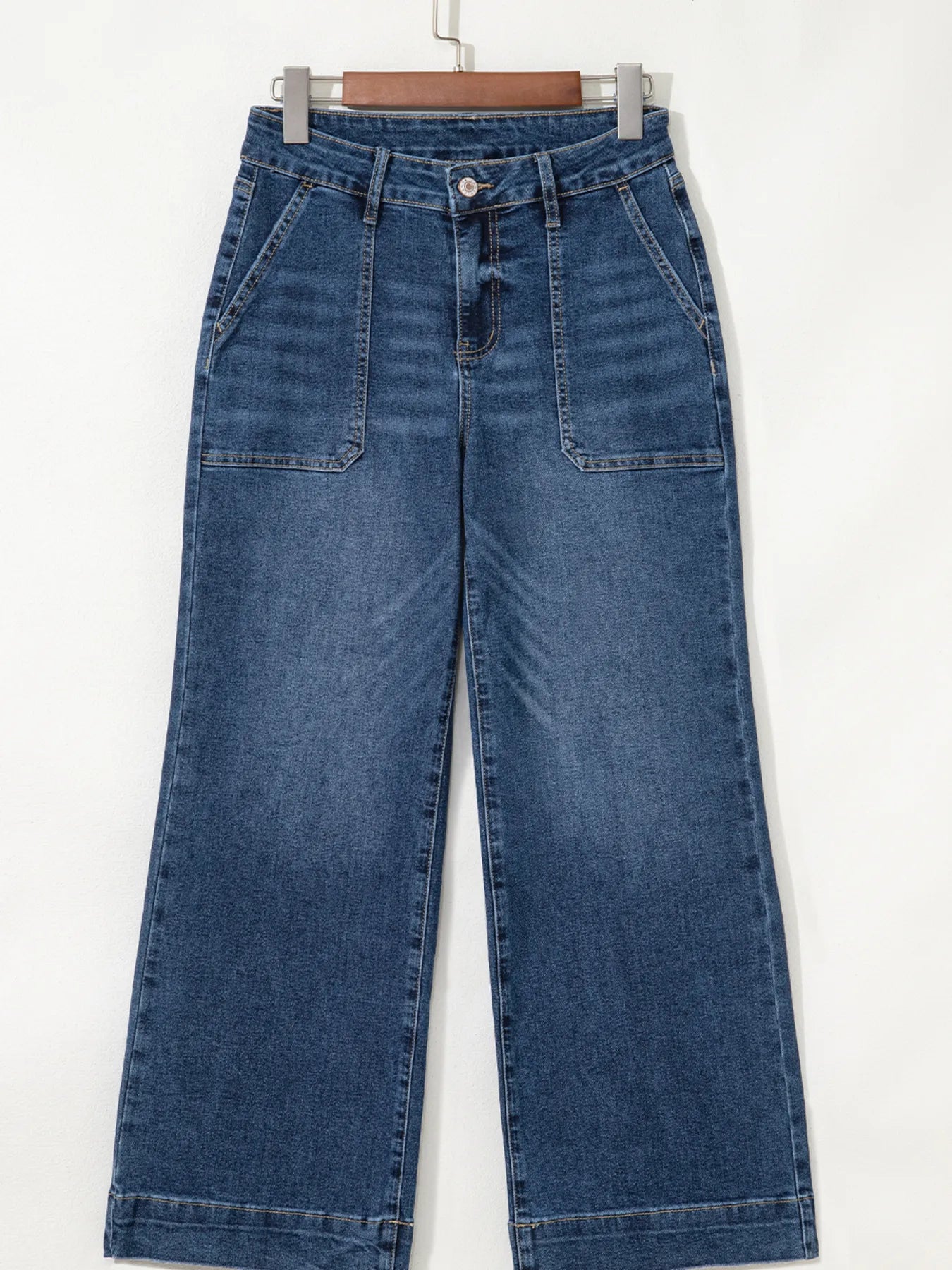 Cropped High Rise Wide Leg Jeans - Jeans Junction Online