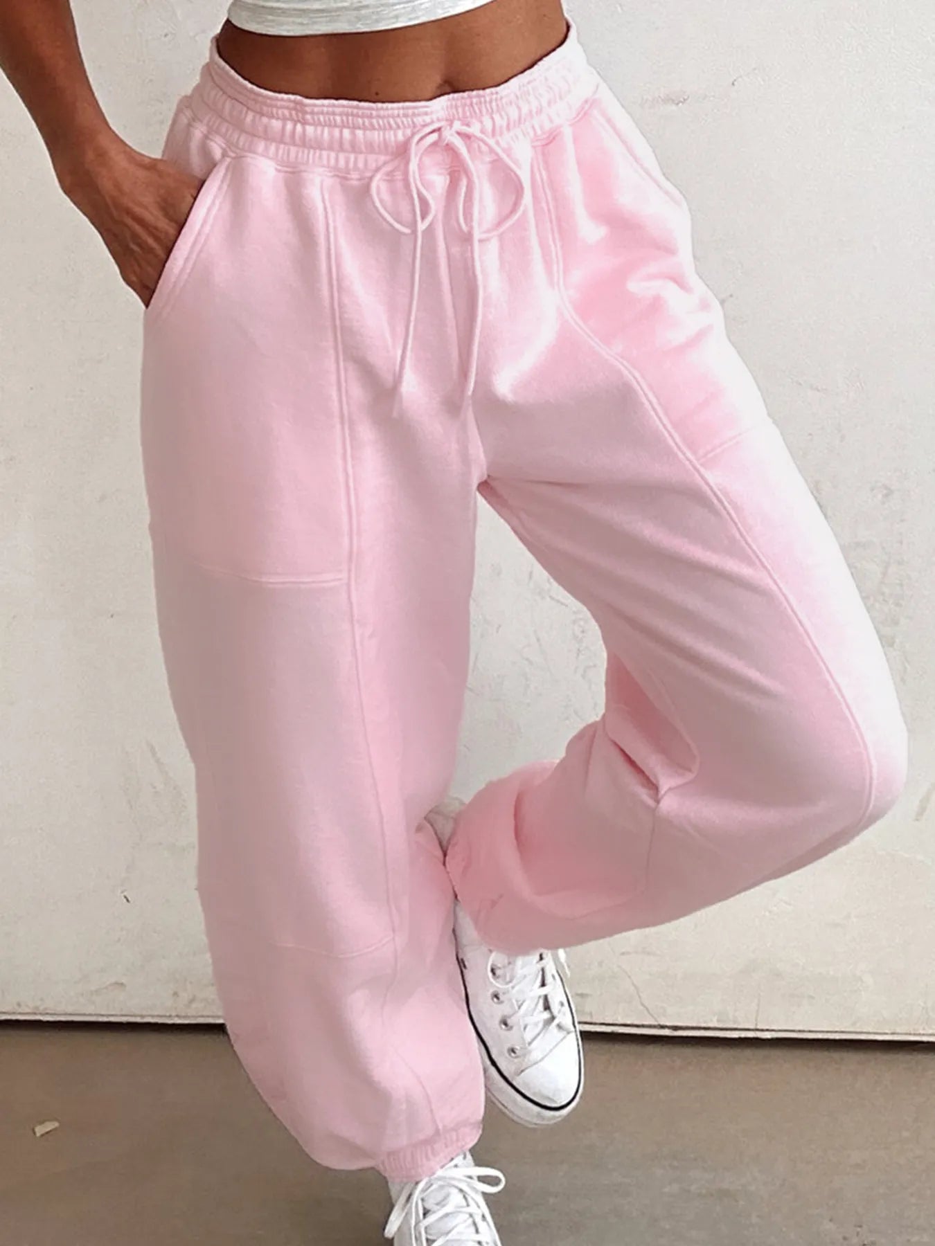 Casual Drawstring Sweatpants - Jeans Junction Online