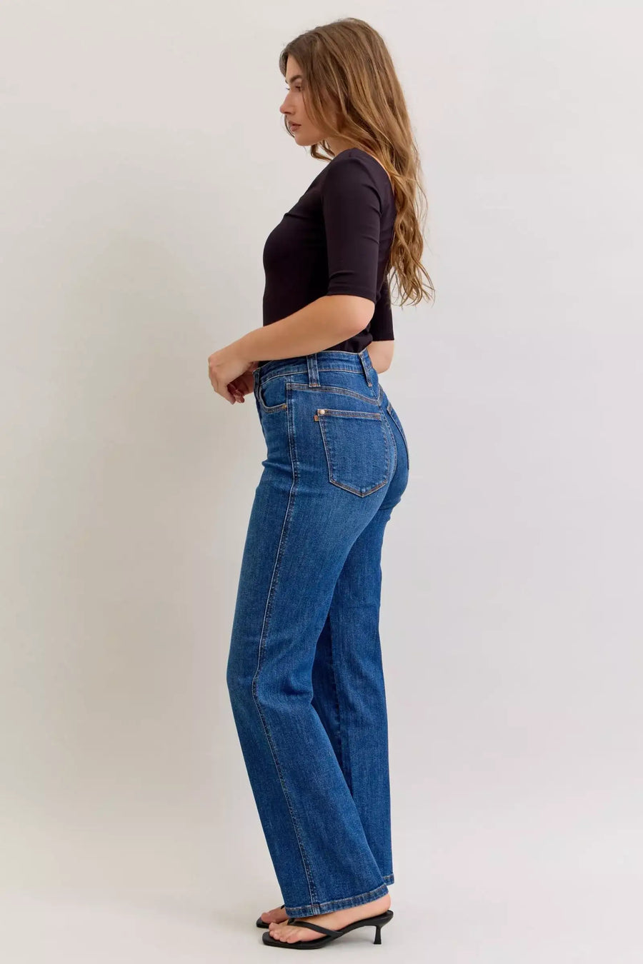 Judy Blue High Waist Tummy Control Straight Jeans - Jeans Junction Online 