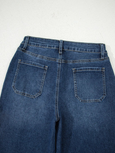 Cropped High Rise Wide Leg Jeans - Jeans Junction Online