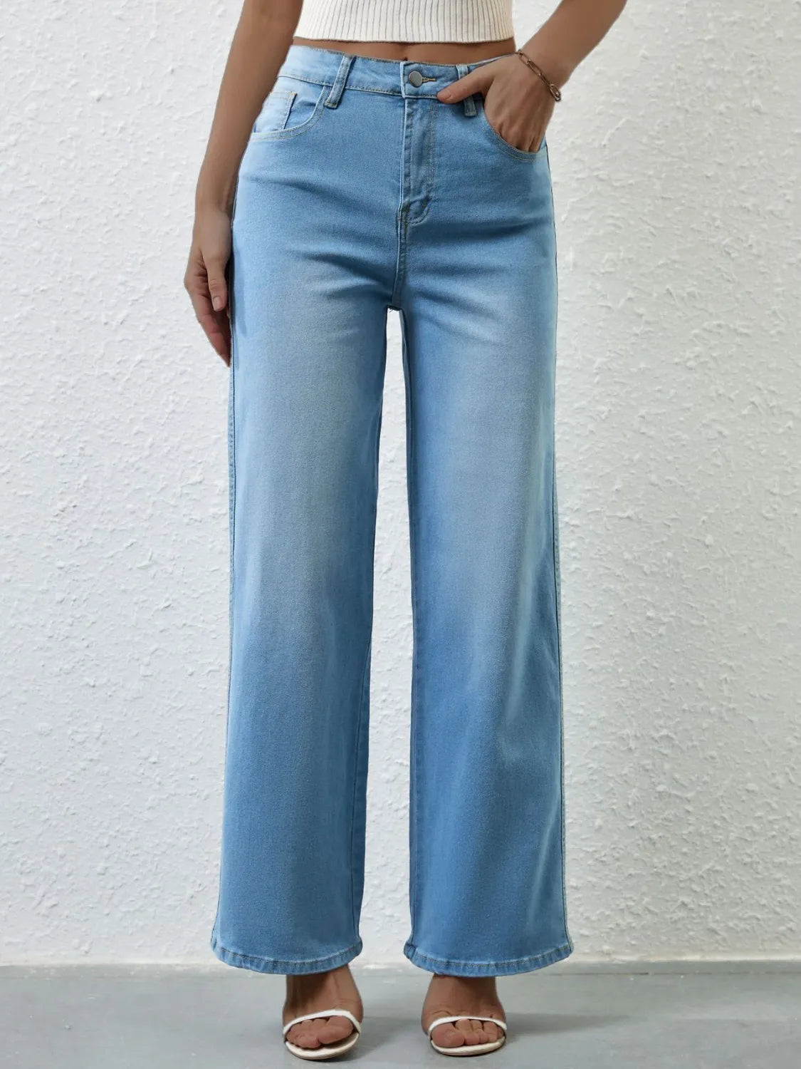 High Rise Wide Leg Jeans - Jeans Junction Online