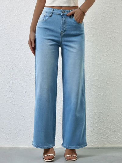 High Rise Wide Leg Jeans - Jeans Junction Online