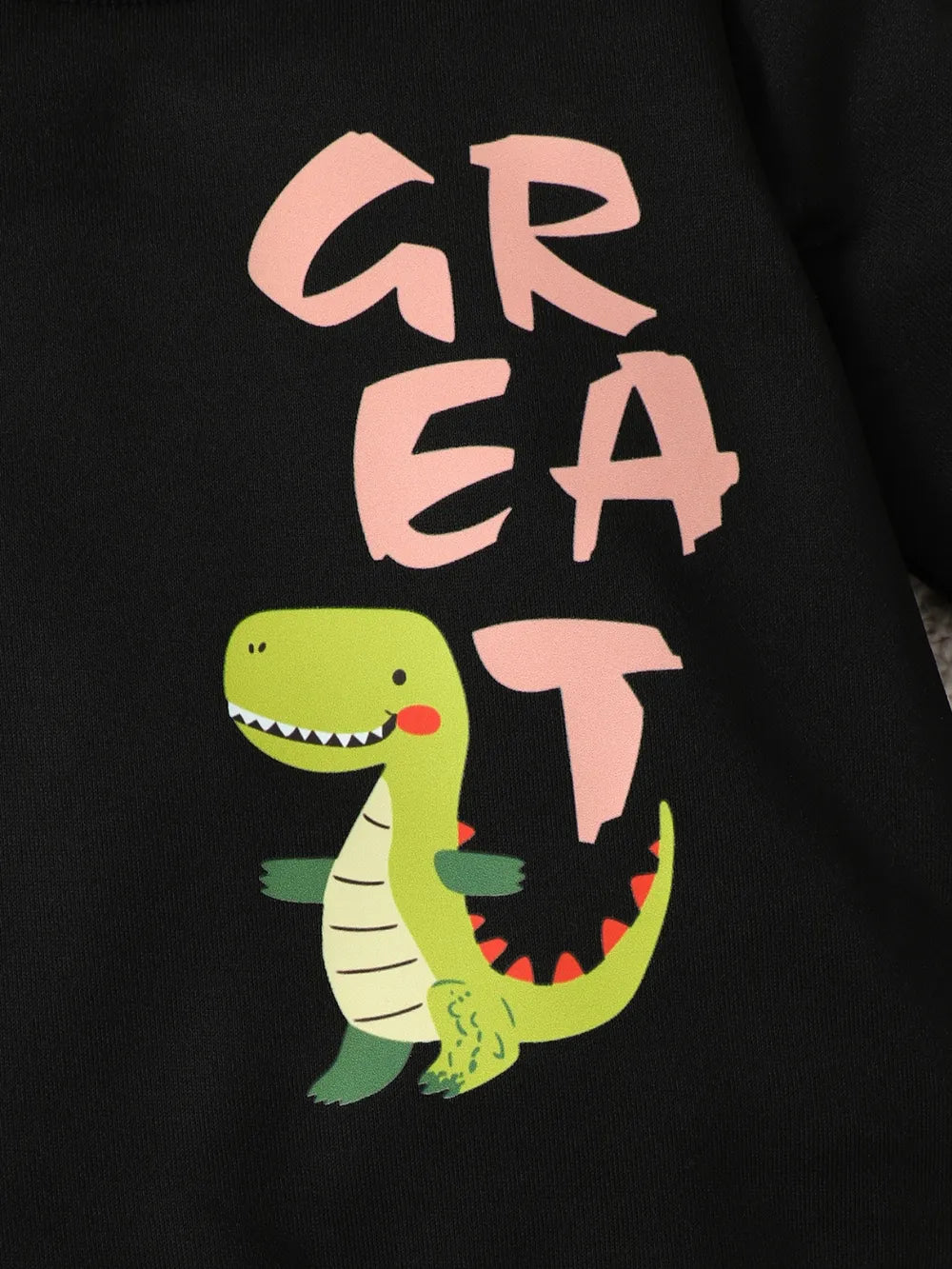 Children's Dinosaur Graphic Sweatshirt and Pants Set - Jeans Junction Online