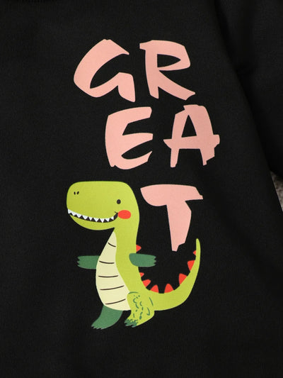Children's Dinosaur Graphic Sweatshirt and Pants Set - Jeans Junction Online