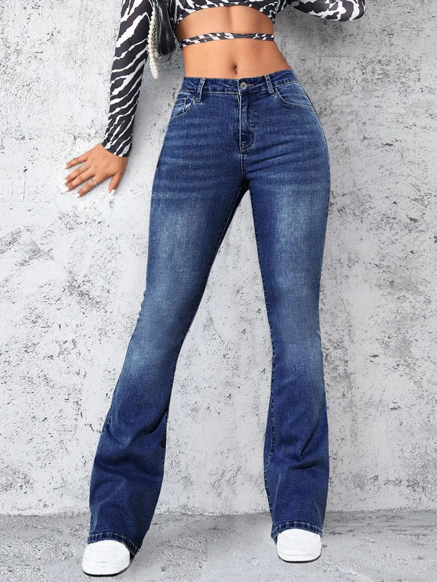 High Rise Jeans with Pockets - Jeans Junction Online 