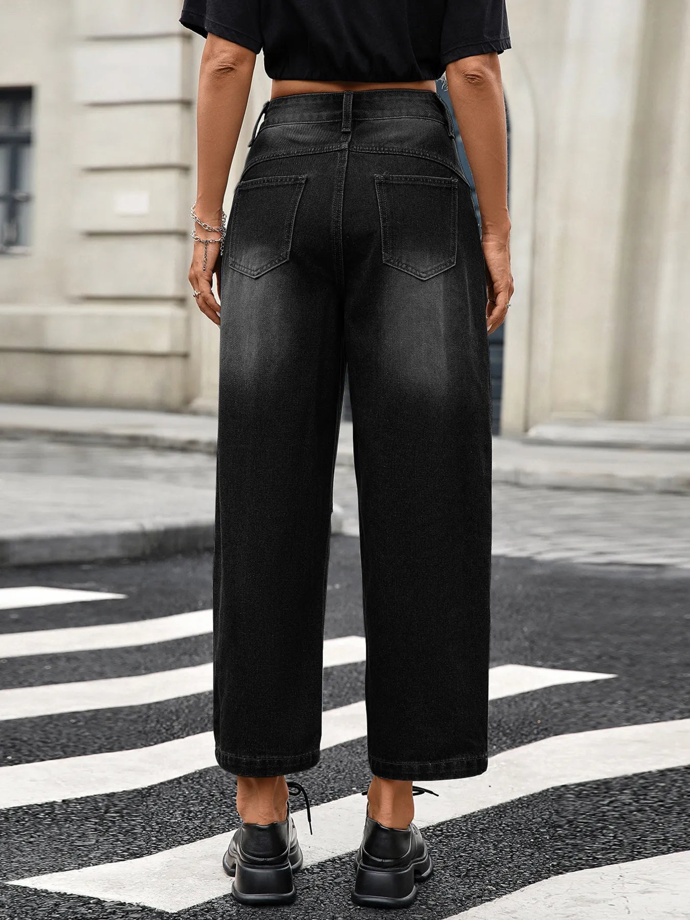 Wide Leg Jeans with Pockets - Jeans Junction Online