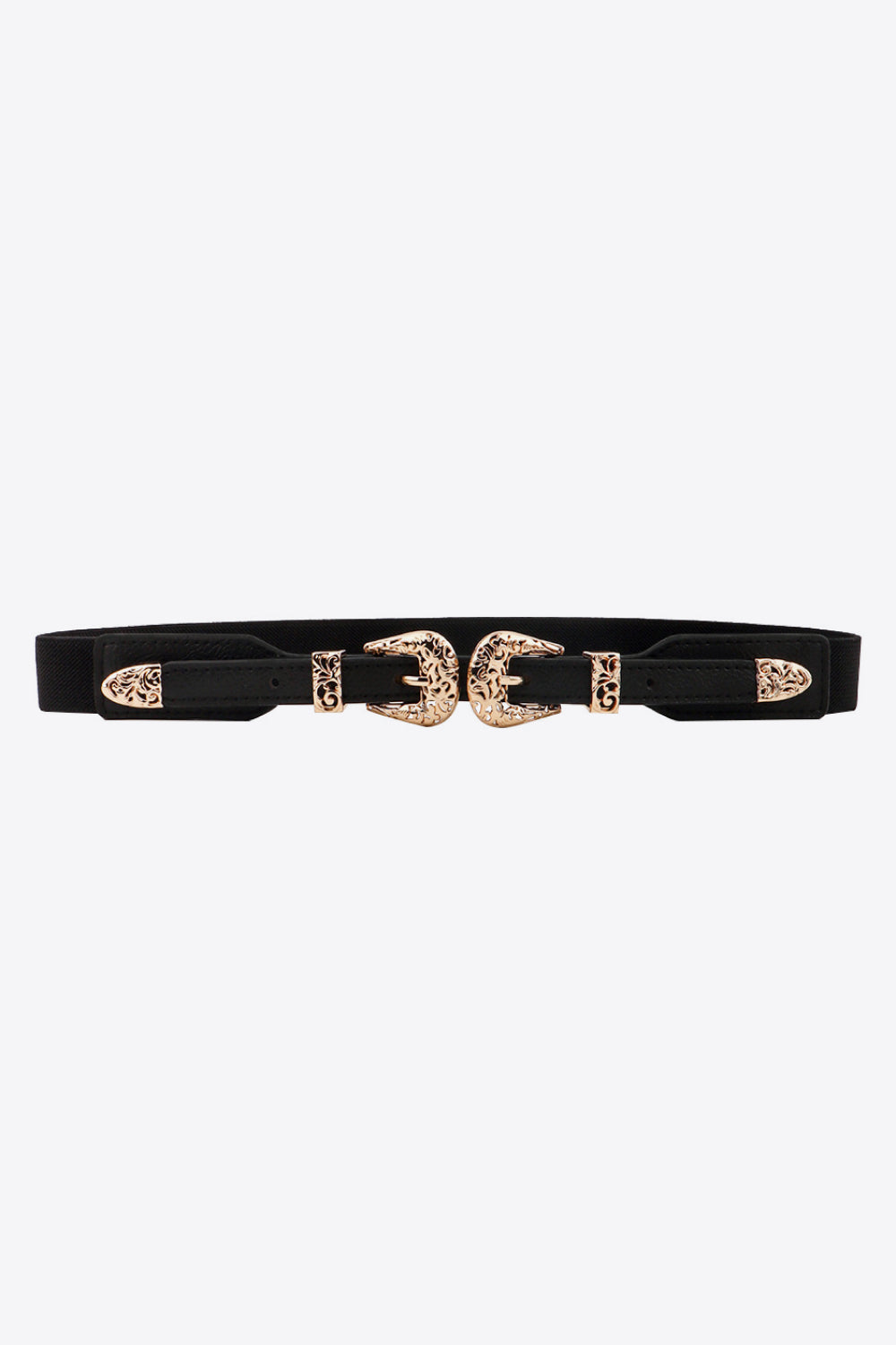 Double Buckle Elastic Belt - Jeans Junction Online
