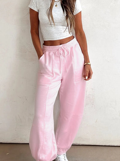 Casual Drawstring Sweatpants - Jeans Junction Online