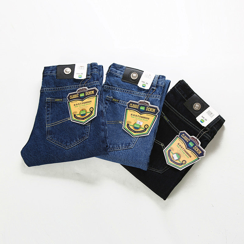 Men's Retro High-rise Loose Straight-leg Jeans - Jeans Junction Online