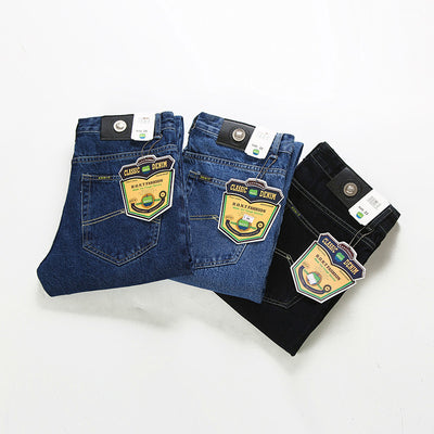 Men's Retro High-rise Loose Straight-leg Jeans - Jeans Junction Online