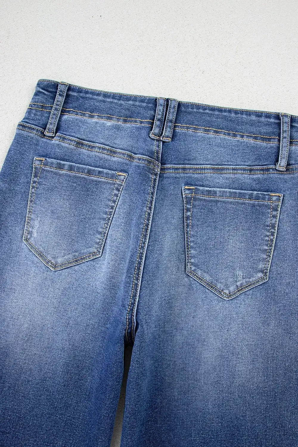 High-Waisted Wide-Leg Vintage Wash Jeans - Jeans Junction Online