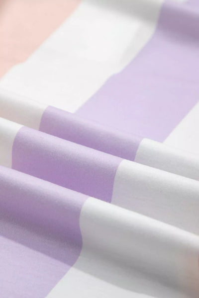 Stripe Multicolored Print Drawstring Loose Pants with Side Pockets - Jeans Junction Online