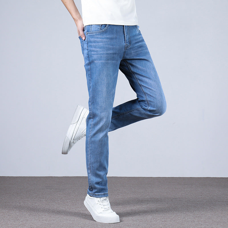 Men's Fashion Slim Straight Stretch Jeans - Jeans Junction Online