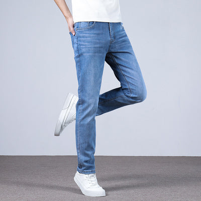 Men's Fashion Slim Straight Stretch Jeans - Jeans Junction Online