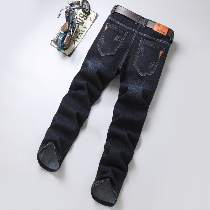 Business Casual Stretch Straight-leg Jeans - Jeans Junction Online