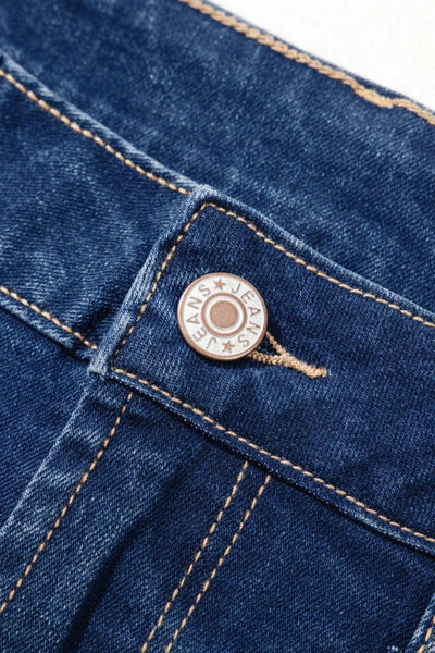 Center Seam Deep Wash Straight Jeans - Jeans Junction Online