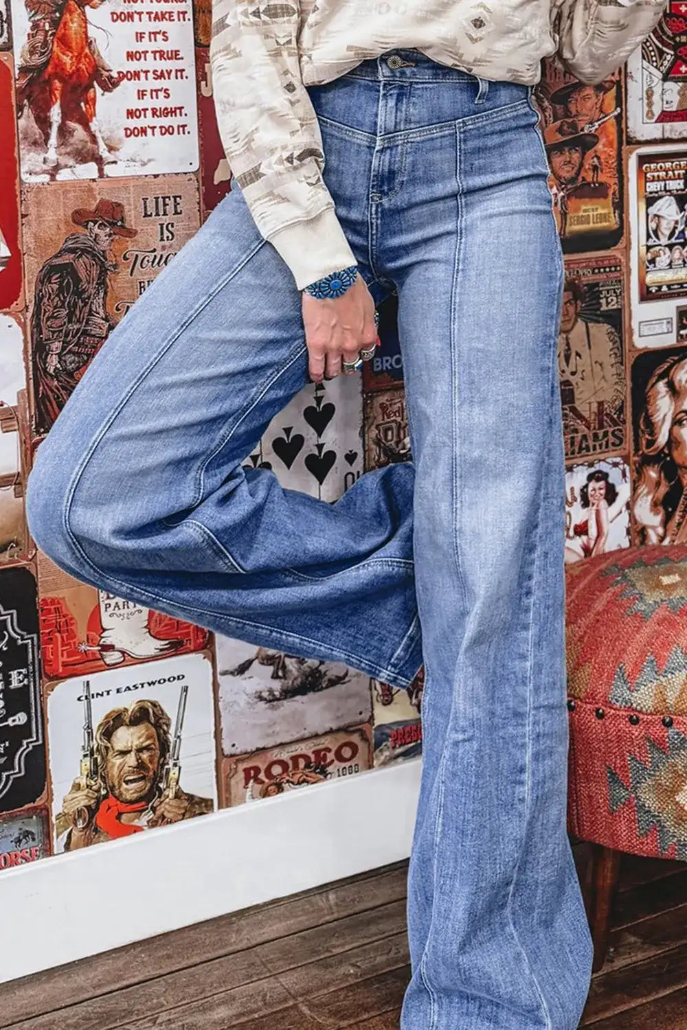 High-Waisted Wide Leg Jeans - Jeans Junction Online
