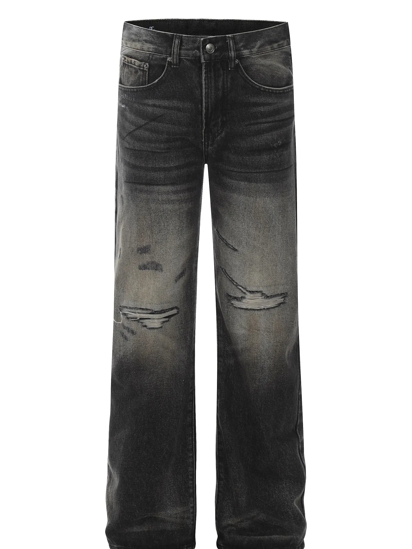 Men's Distressed Wide Leg Jeans - Jeans Junction Online