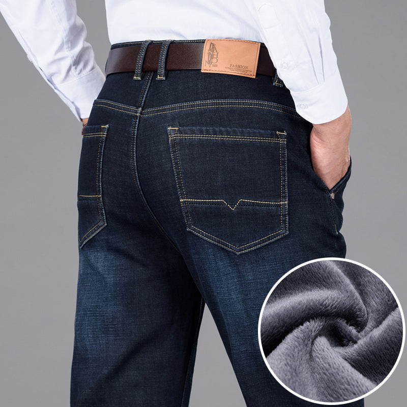 Middle-aged And Elderly Thick Winter Warm Trousers - Jeans Junction Online