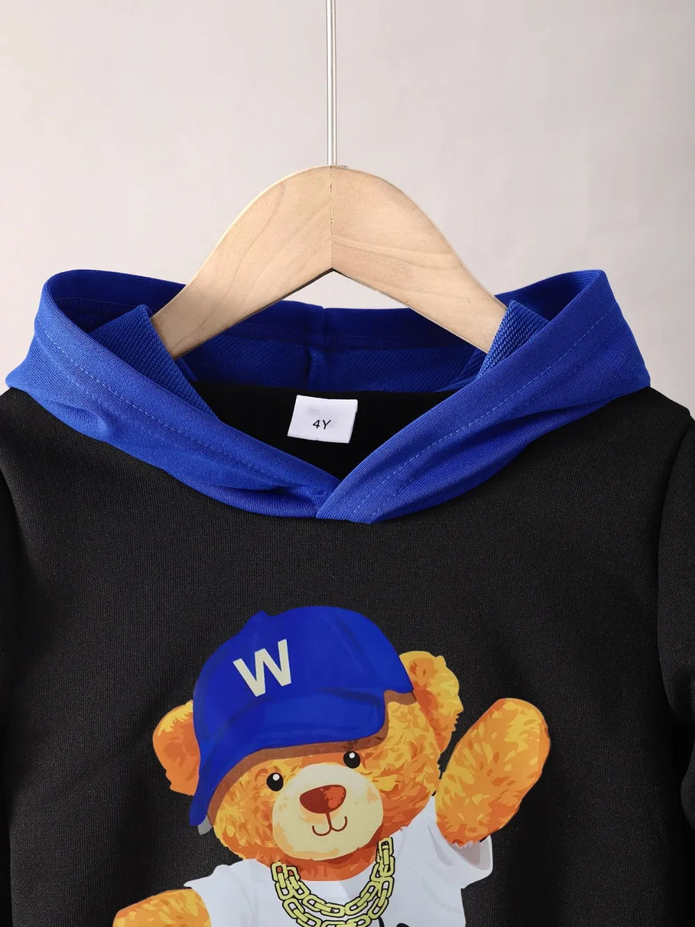 Children's Cartoon Graphic Hoodie and Pants Set - Jeans Junction Online