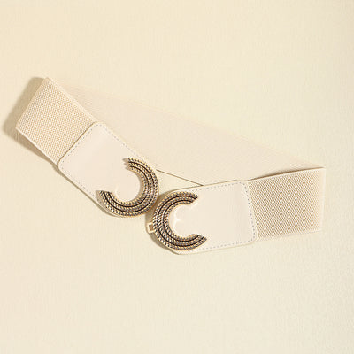 Double C Buckle Elastic Belt - Jeans Junction Online