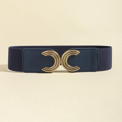 Double C Buckle Elastic Belt - Jeans Junction Online