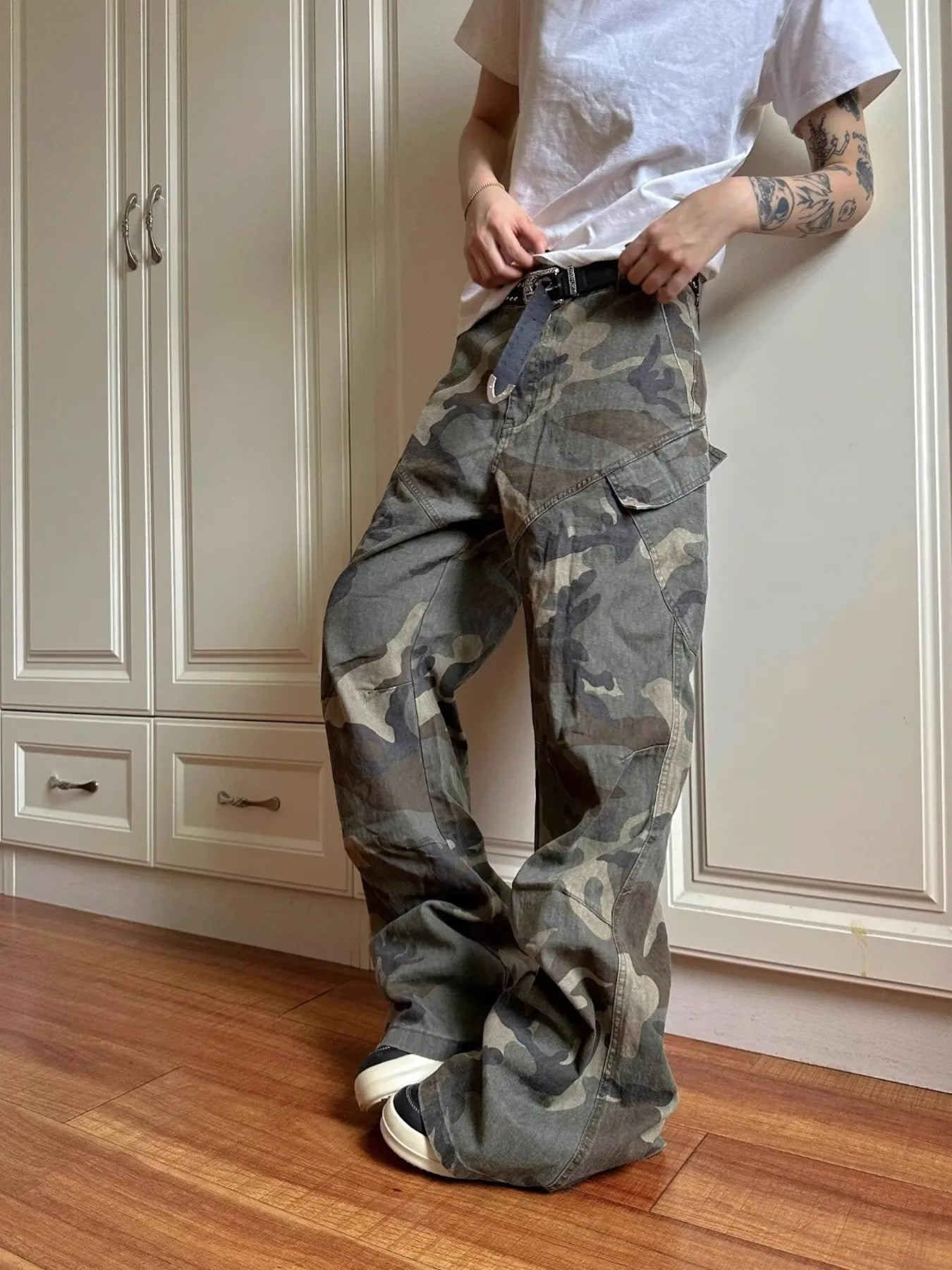 Men's Full Size Camouflage Cargo Jeans Plus Size - Jeans Junction Online