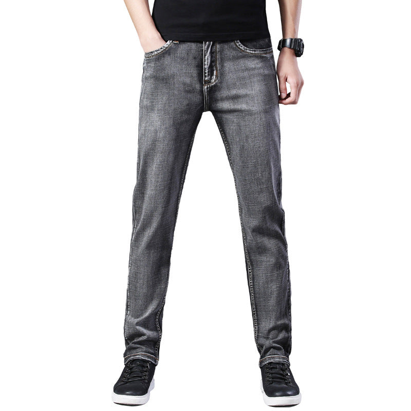 Men's Small Feet Stretch All-match Loose Casual Jeans - Jeans Junction Online