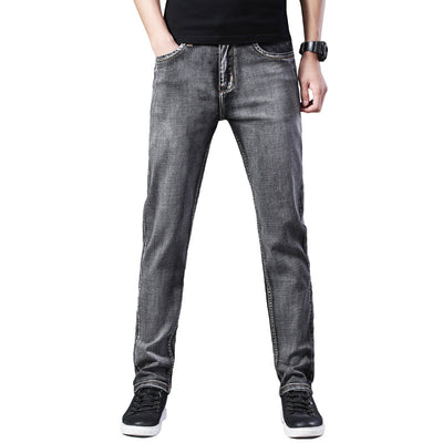 Men's Small Feet Stretch All-match Loose Casual Jeans - Jeans Junction Online