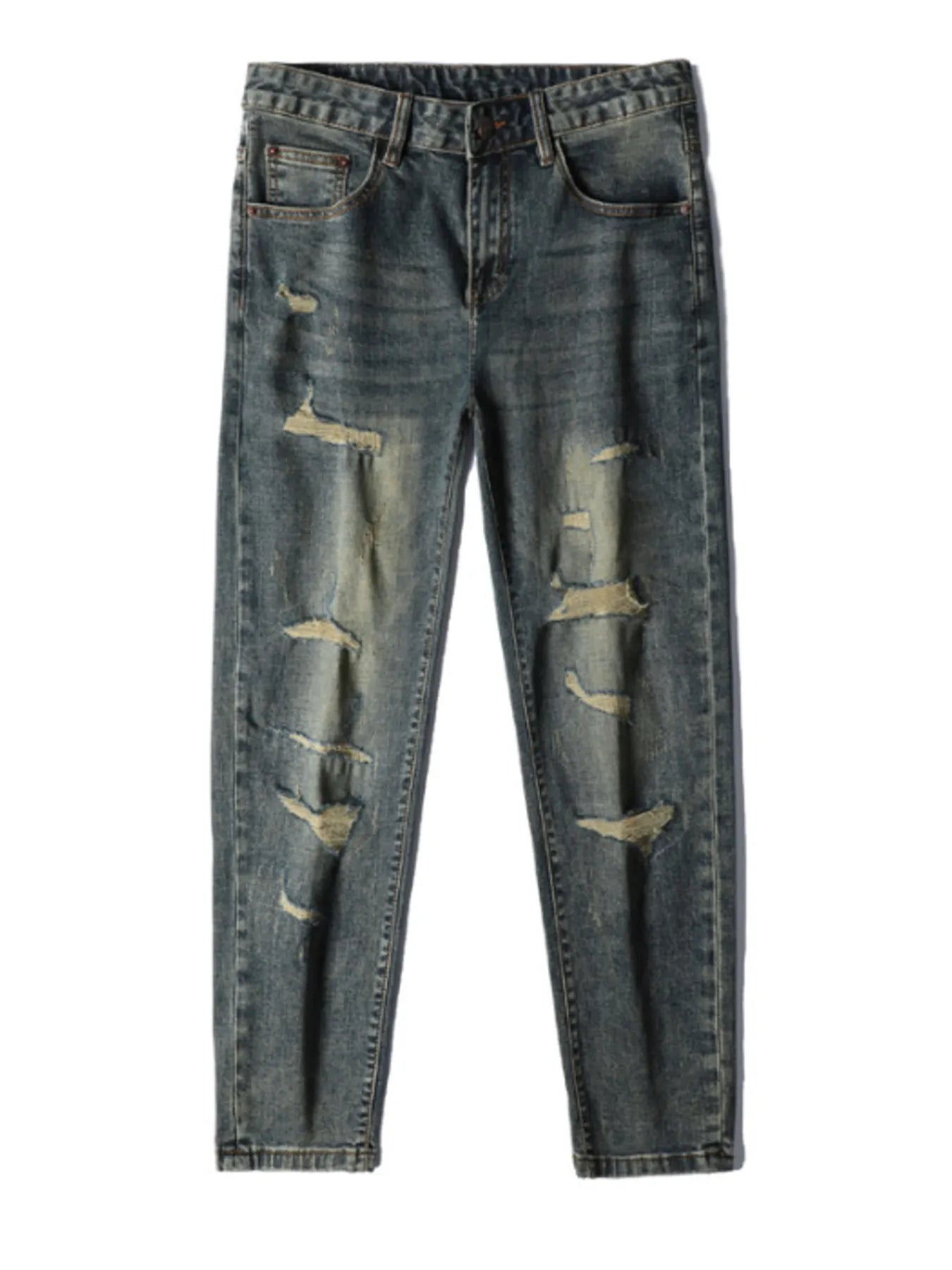 Men's Distressed Slim Fit Jeans - Jeans Junction Online