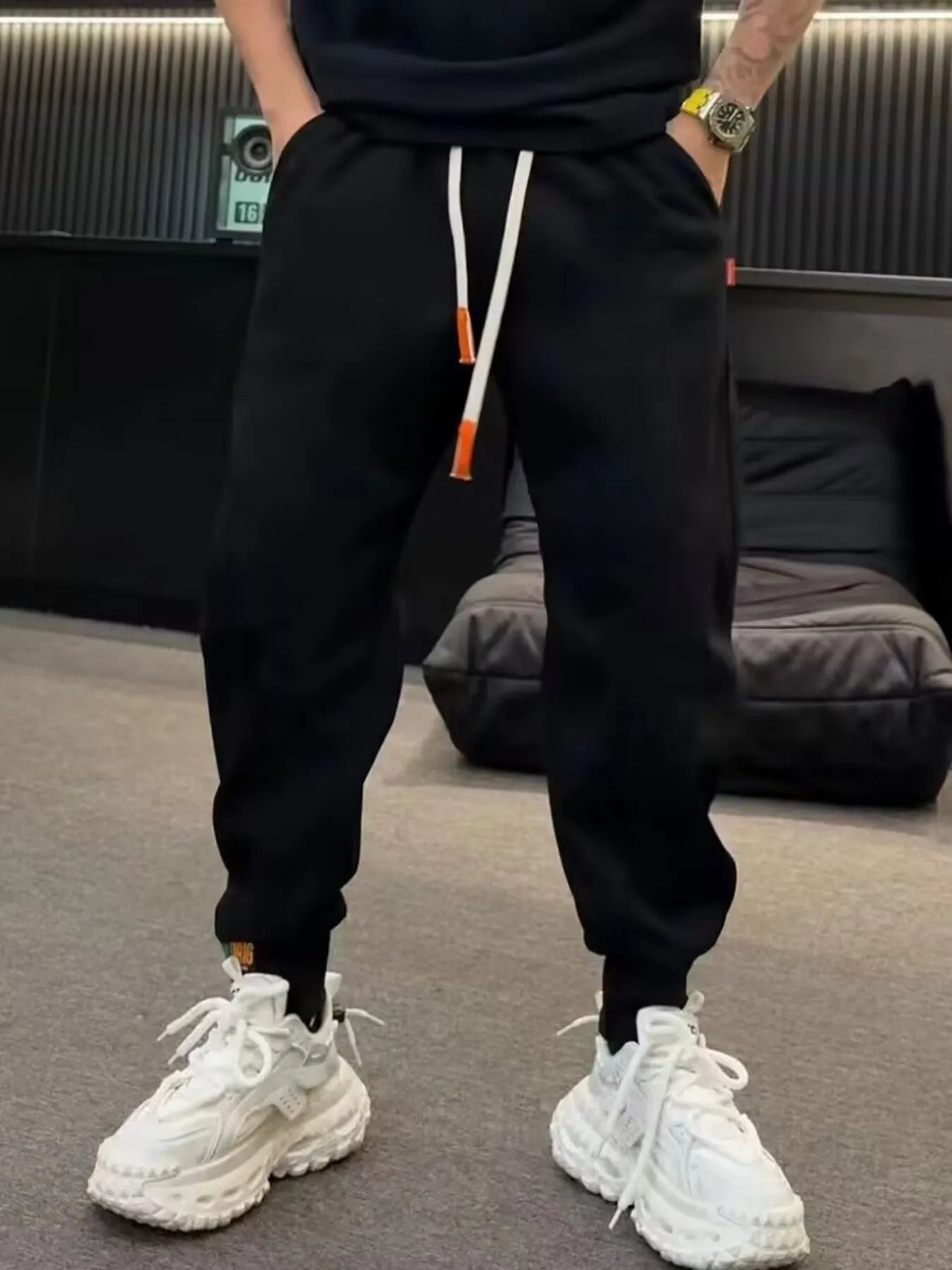 Men's Plus Size Casual Drawstring Joggers - Jeans Junction Online