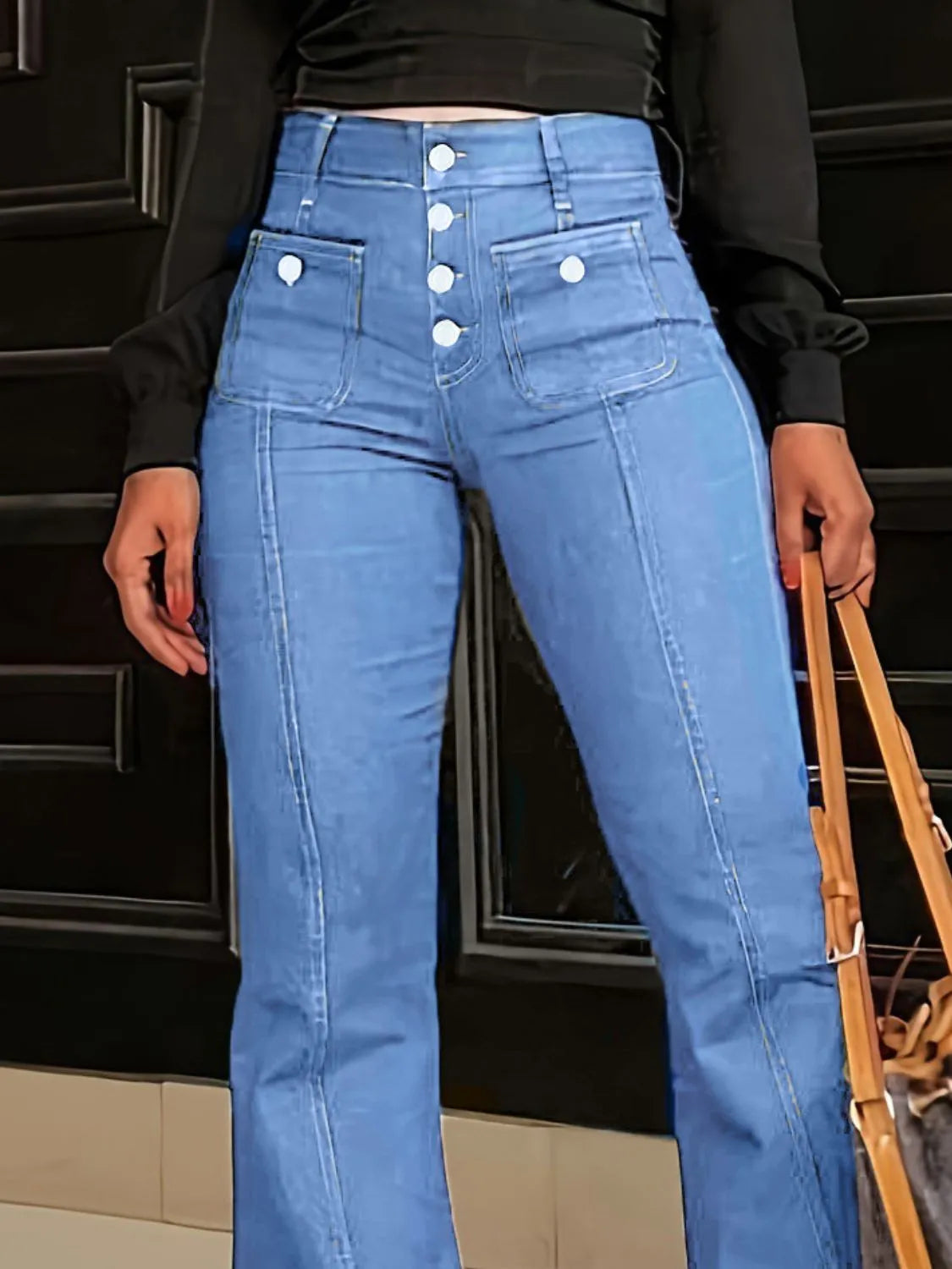 Flare Jeans with Pockets - Jeans Junction Online