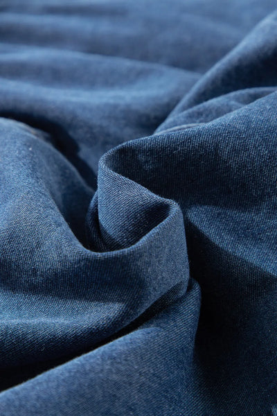 Raw Hem Drawstring High Waist Denim Shorts with Pockets - Jeans Junction Online