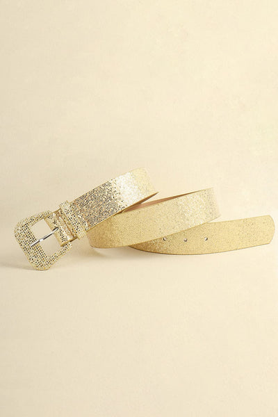 Glitter PU Leather Belt - Jeans Junction Online