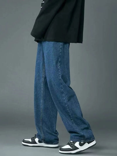 Men's Full Size Wide Leg Wash Relaxed Fit Jeans Plus Size - Jeans Junction Online