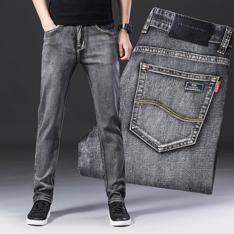 Men's Small Feet Stretch All-match Loose Casual Jeans - Jeans Junction Online